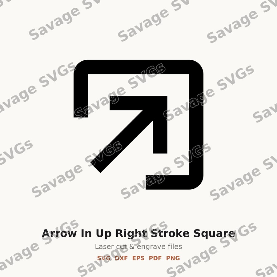 Arrow In Up Right Stroke Square