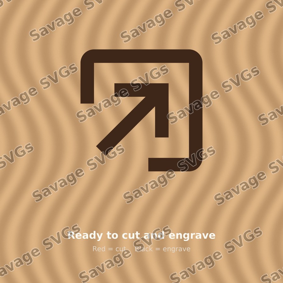 Arrow In Up Right Stroke Square