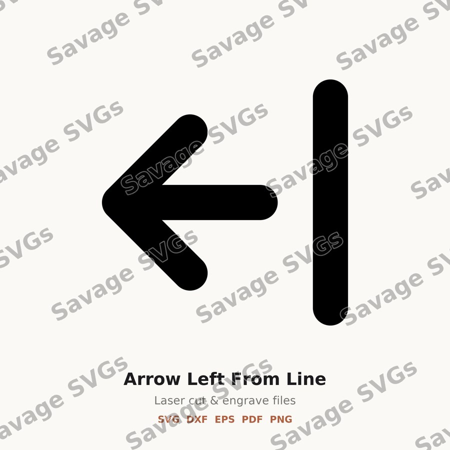 Arrow Left From Line