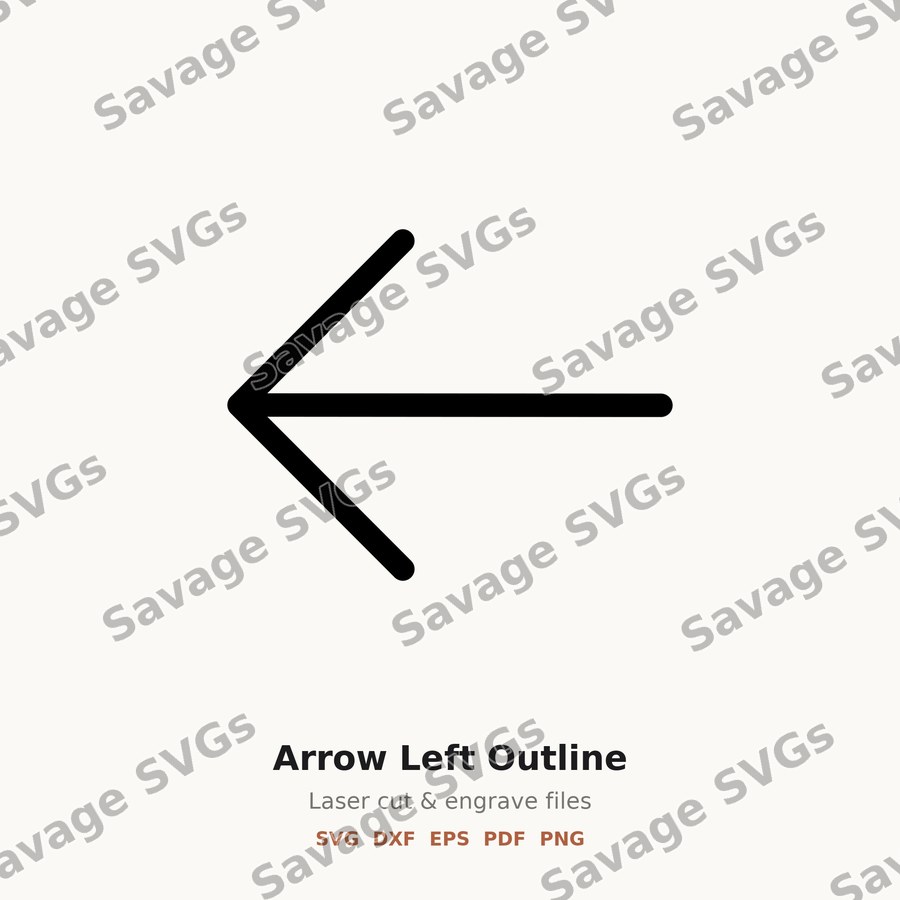 Arrow Left Outline