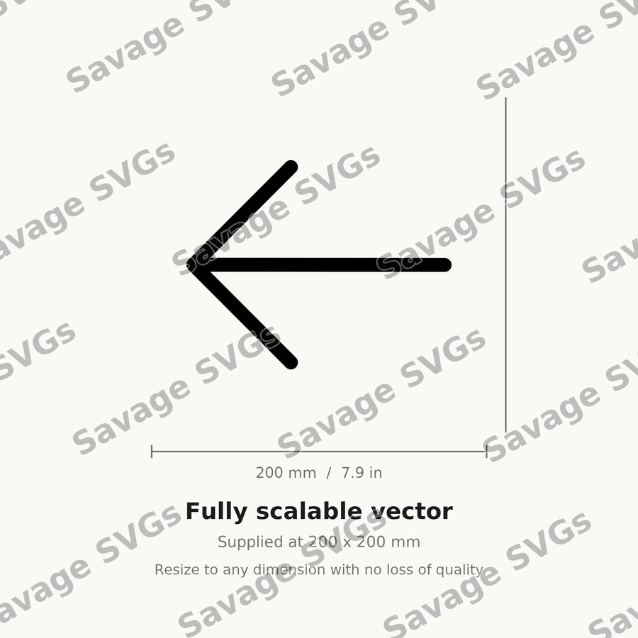 Arrow Left Outline