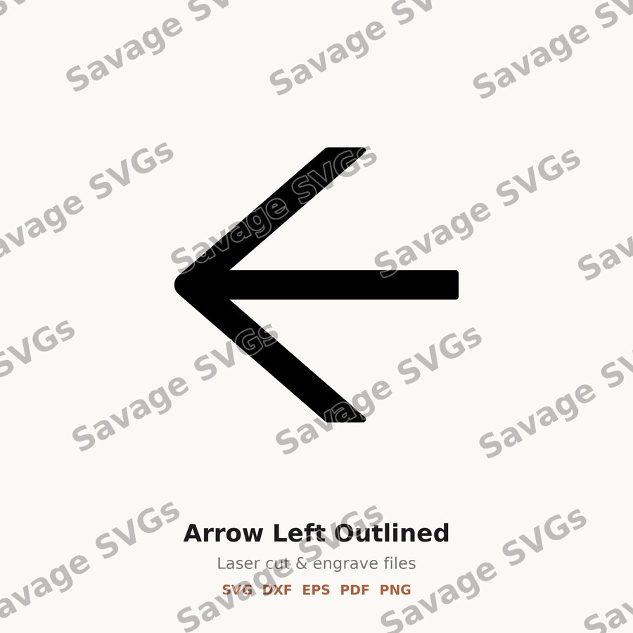 Arrow Left Outlined