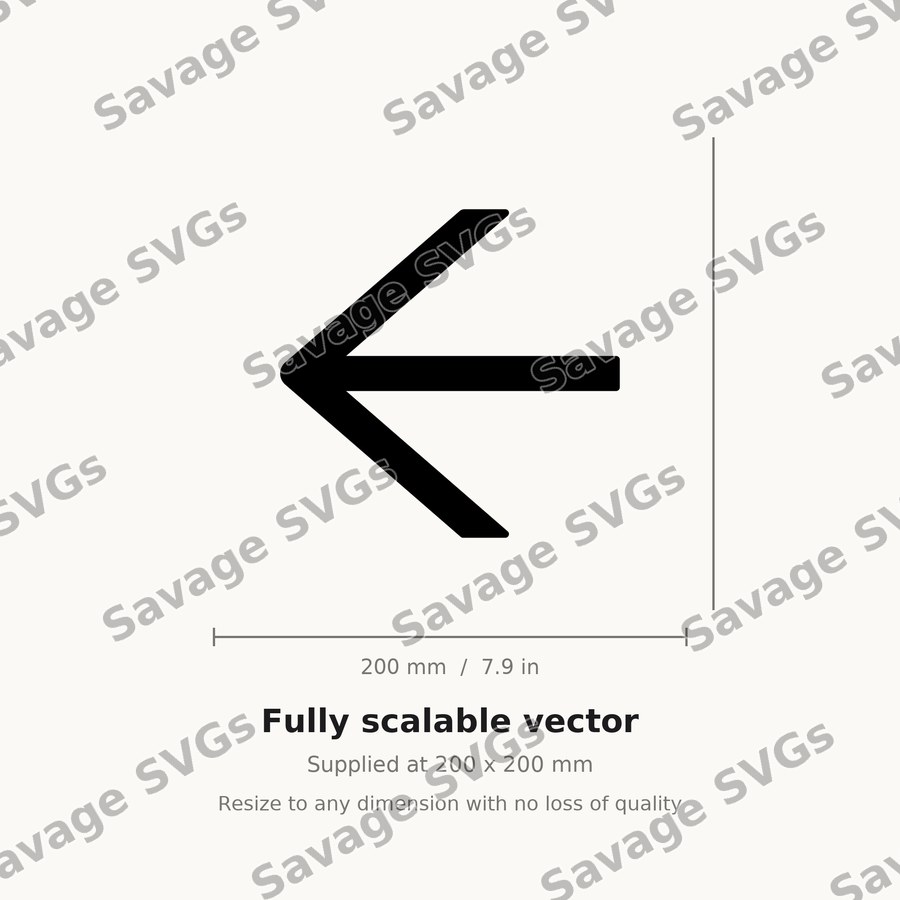 Arrow Left Outlined