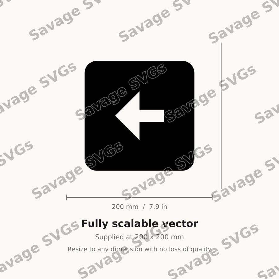 Arrow Left Square Filled