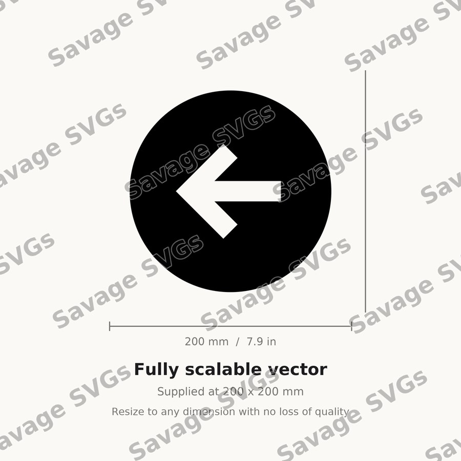 Arrow Left Stroke Circle Filled