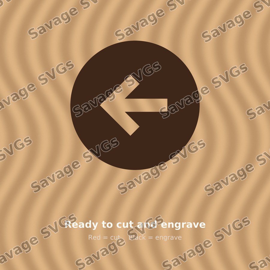 Arrow Left Stroke Circle Filled