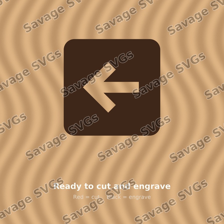 Arrow Left Stroke Square Filled