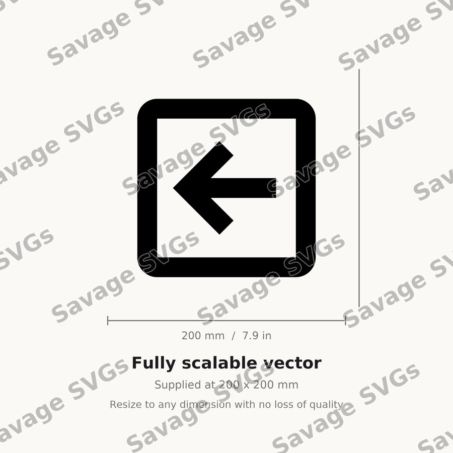 Left Arrow Square