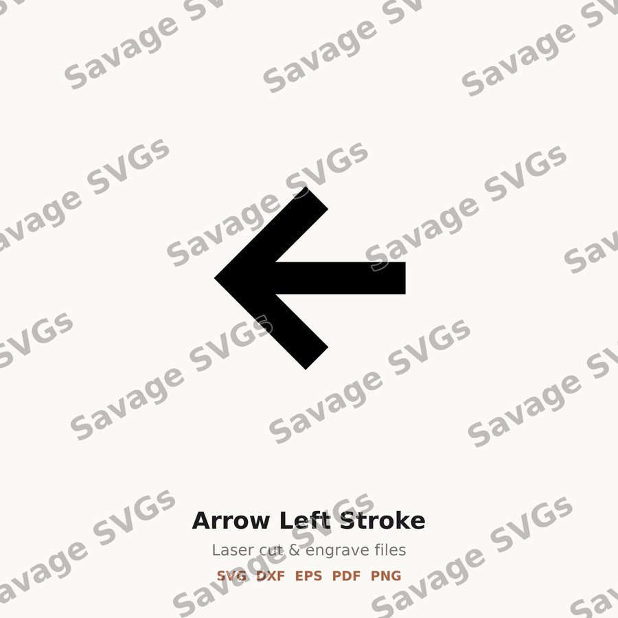 Arrow Left Stroke
