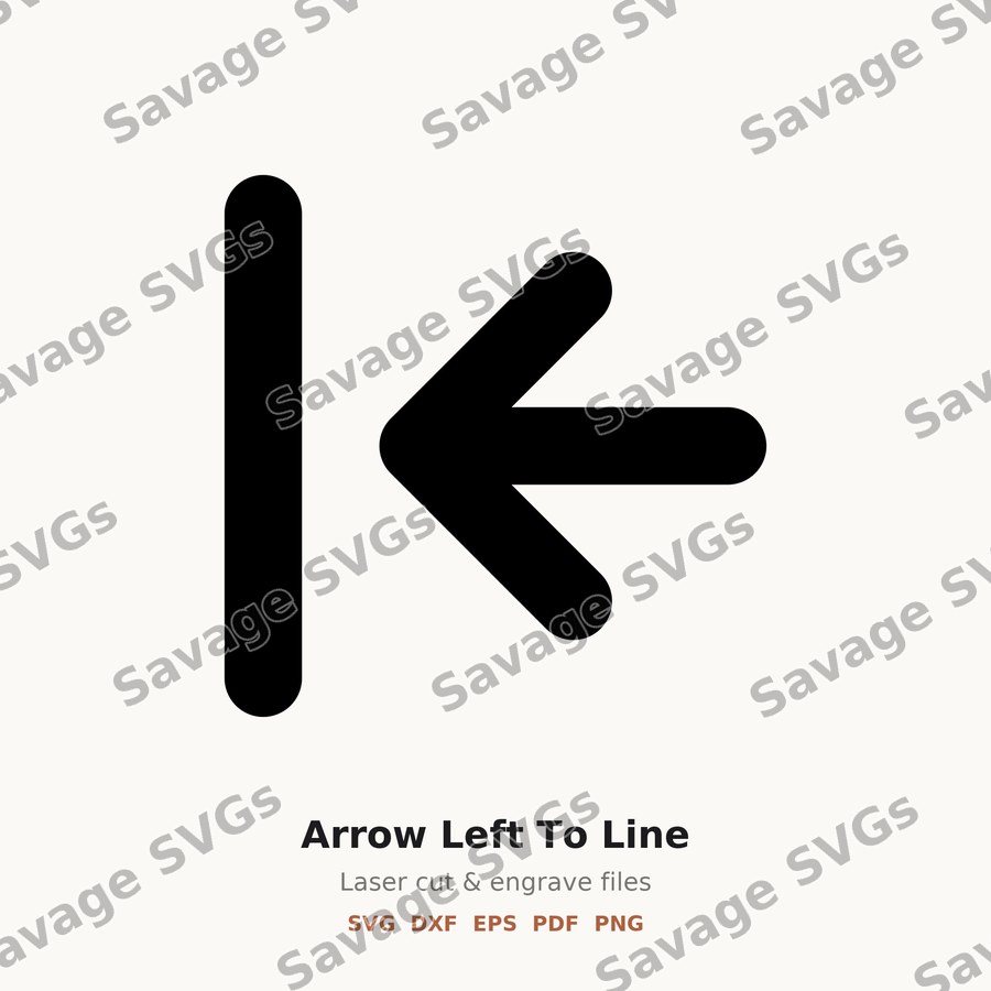 Arrow Left To Line