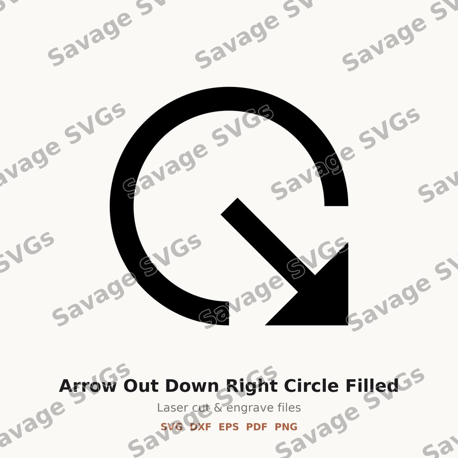 Arrow Out Down Right Circle Filled