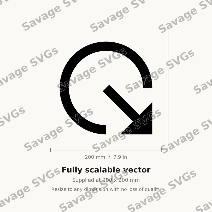 Arrow Out Down Right Circle
