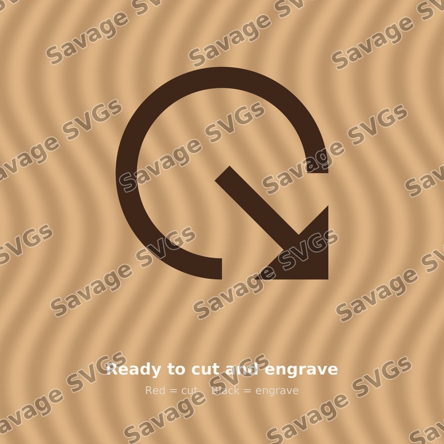 Arrow Out Down Right Circle