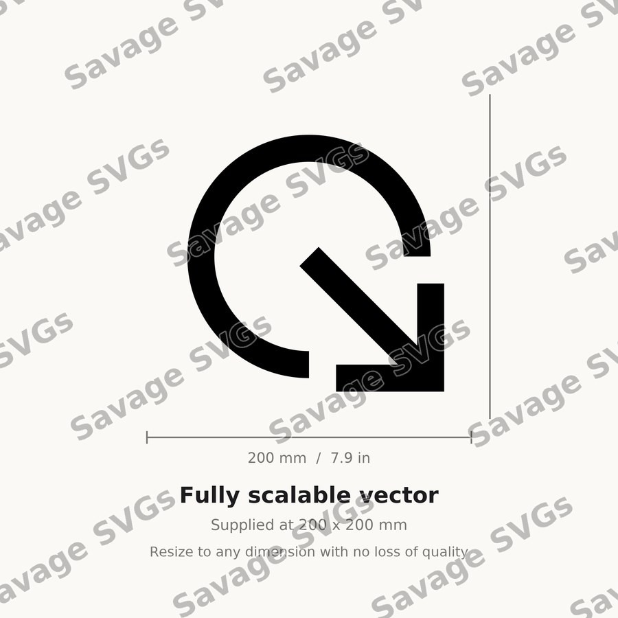 Arrow Out Down Right Stroke Circle Filled
