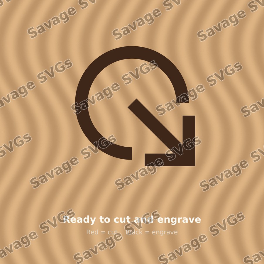 Arrow Out Down Right Stroke Circle Filled