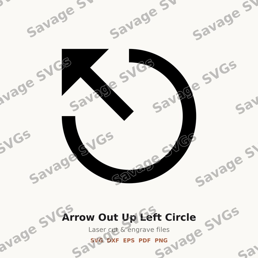 Arrow Out Up Left Circle