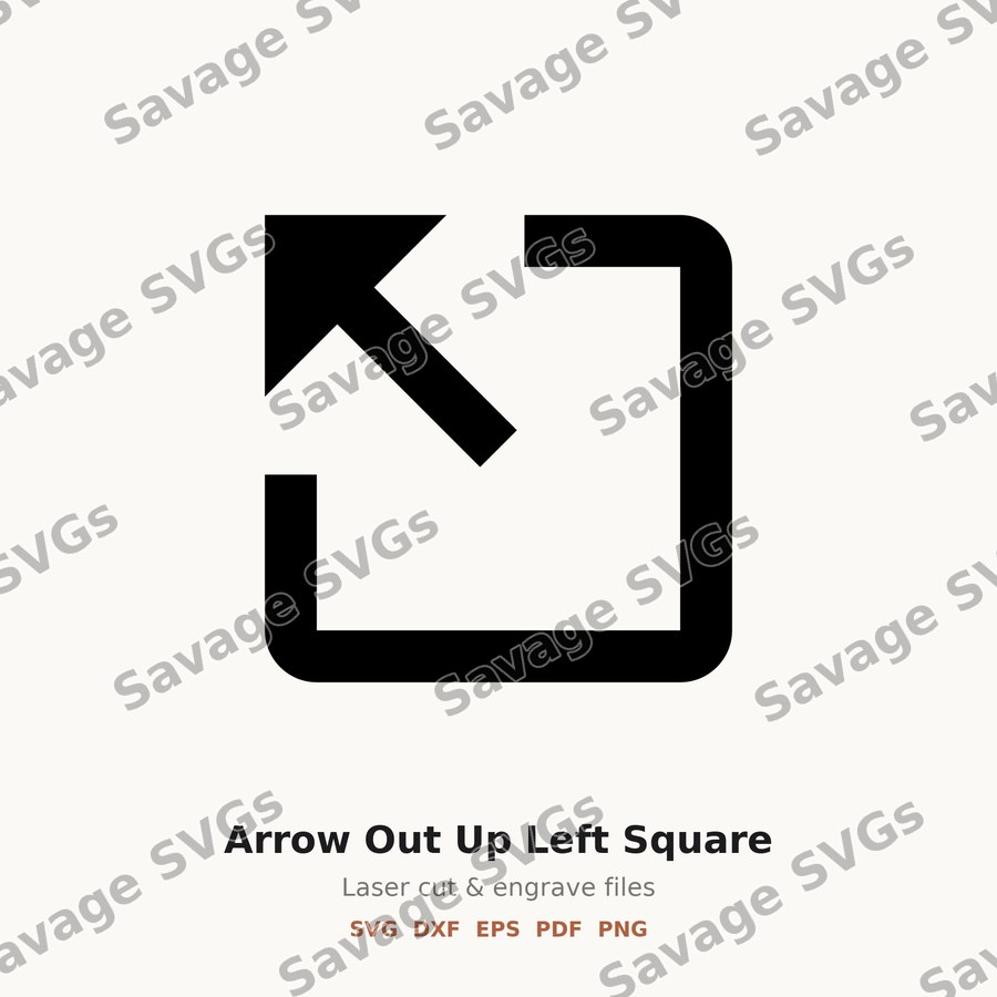 Arrow Out Up Left Square