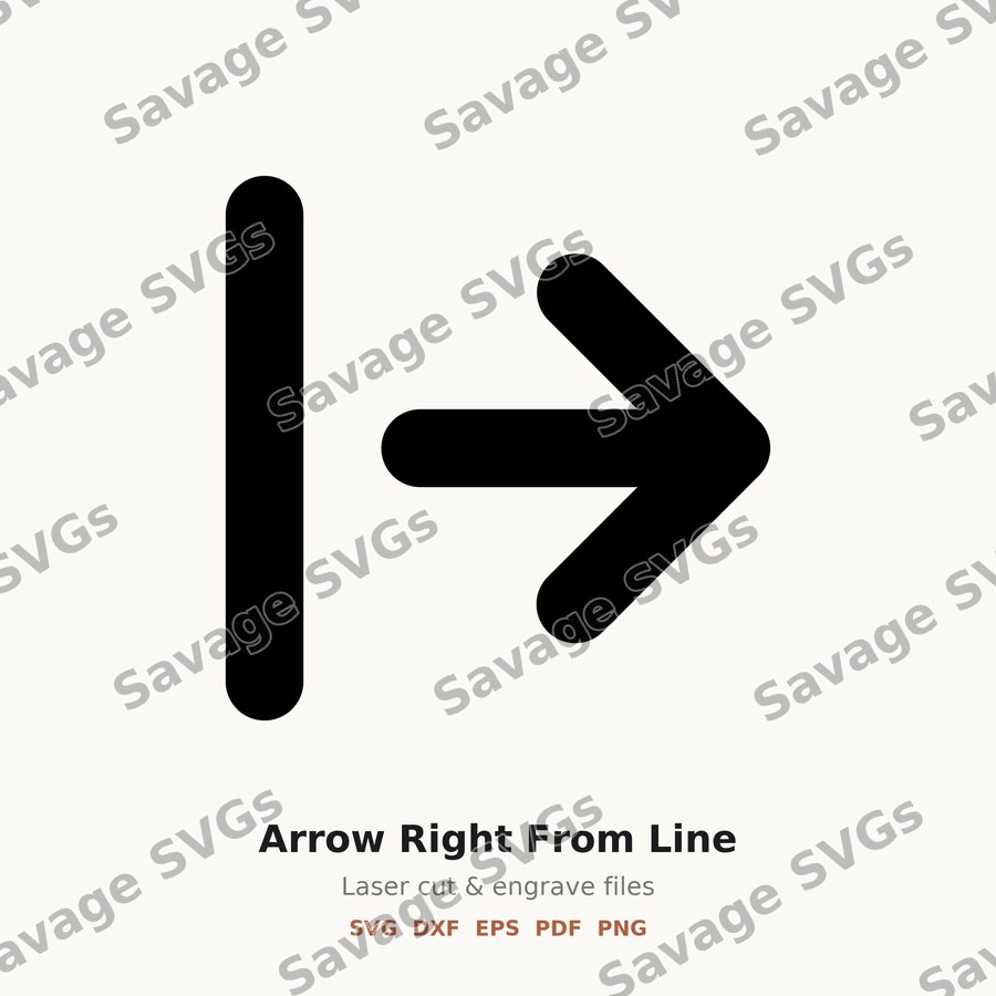 Arrow Right From Line