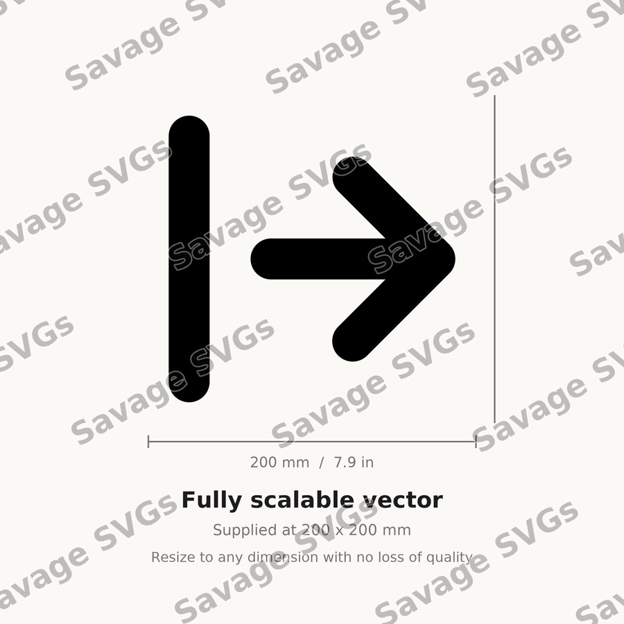 Arrow Right From Line