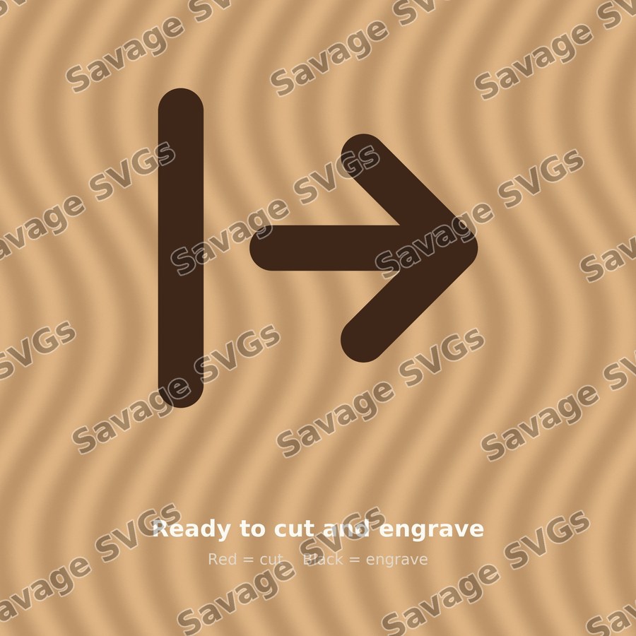 Arrow Right From Line