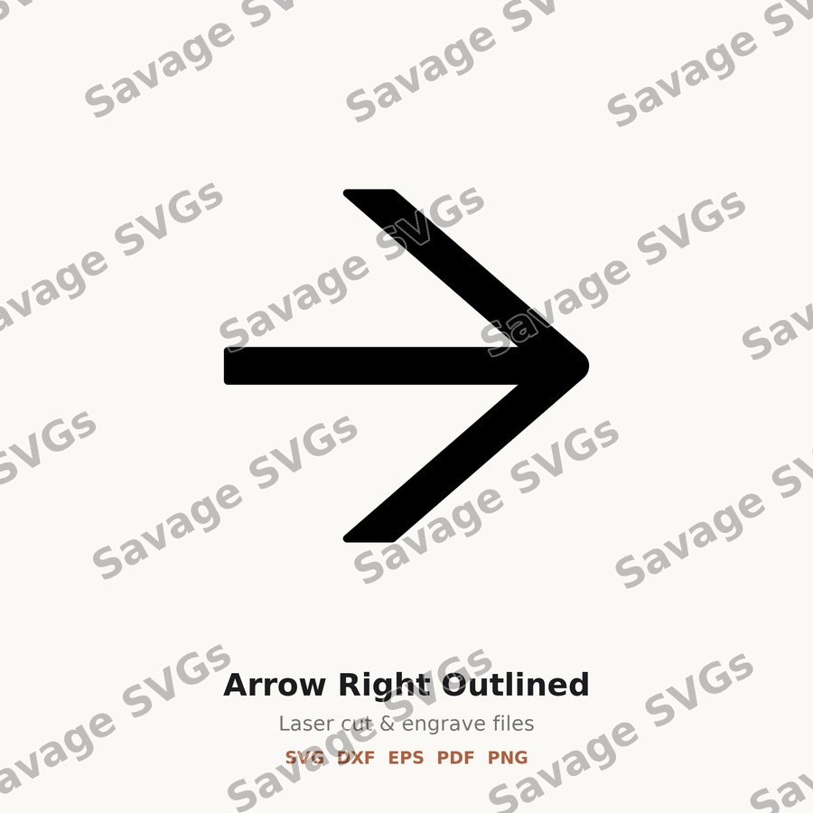 Arrow Right Outlined