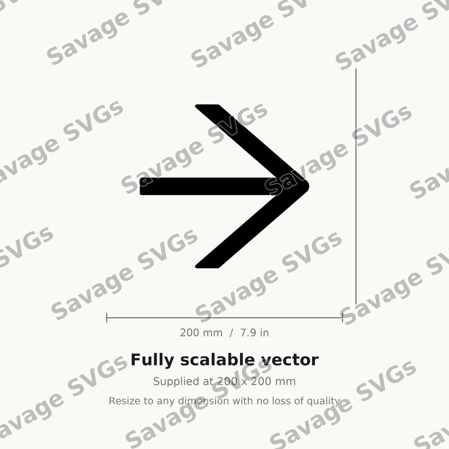 Arrow Right Outlined