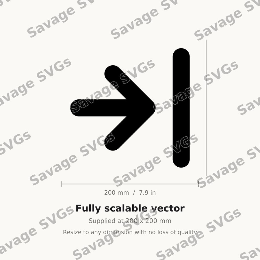Arrow Right To Line