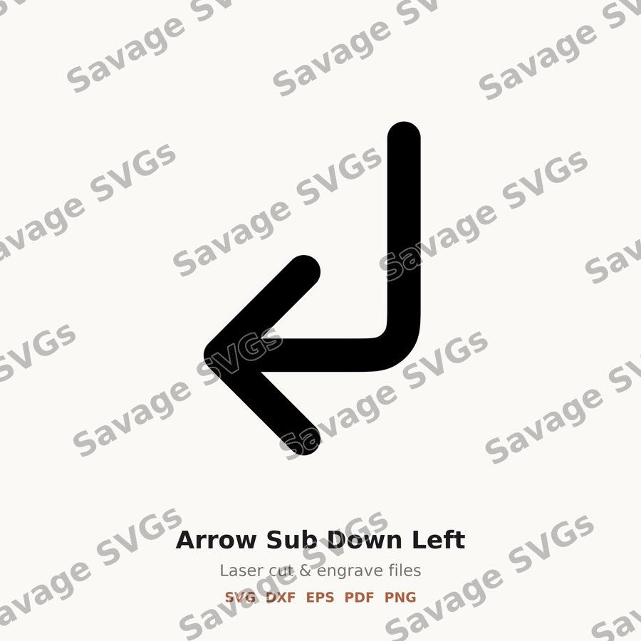 Arrow Sub Down Left