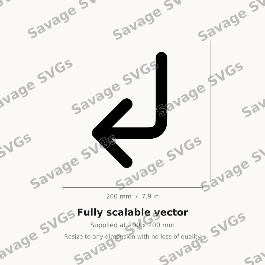 Arrow Sub Down Left