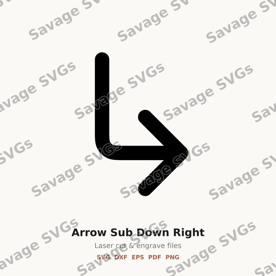 Arrow Sub Down Right