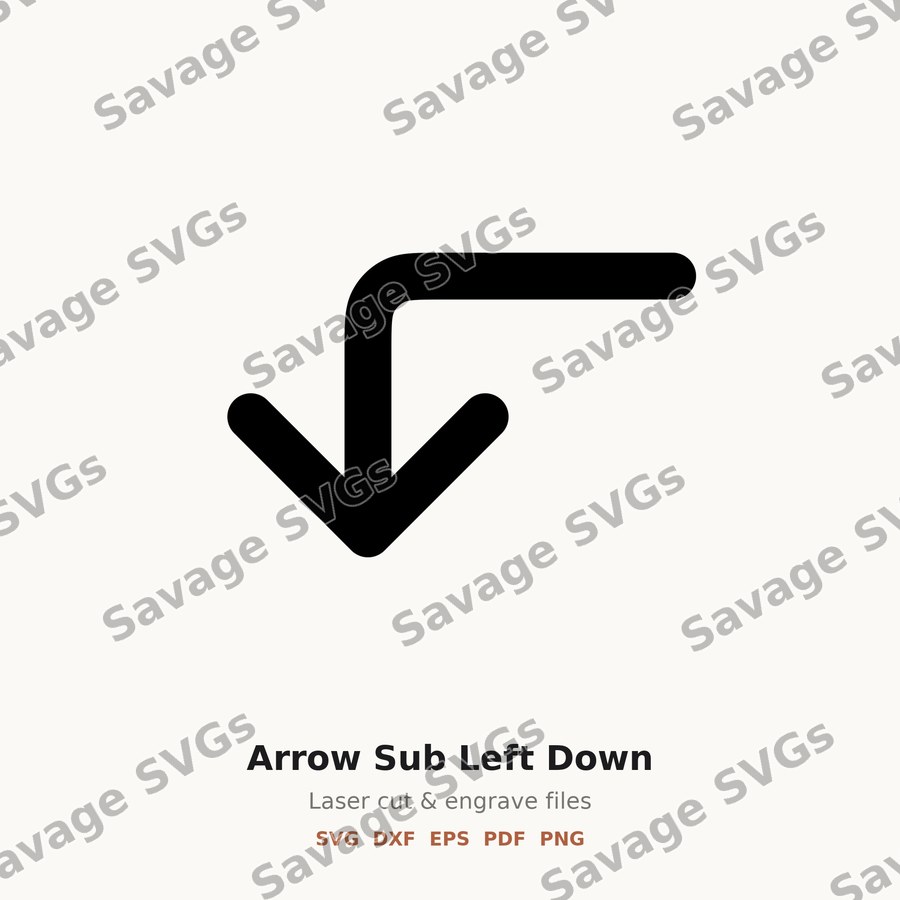 Arrow Sub Left Down