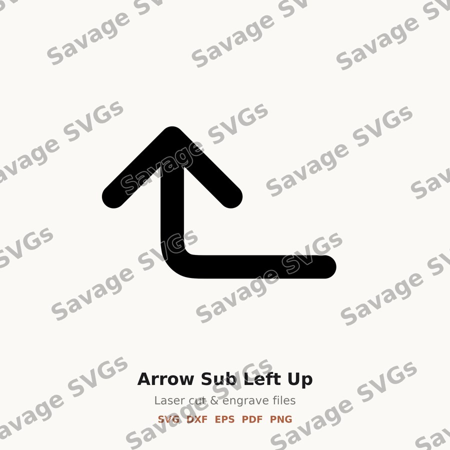 Arrow Sub Left Up