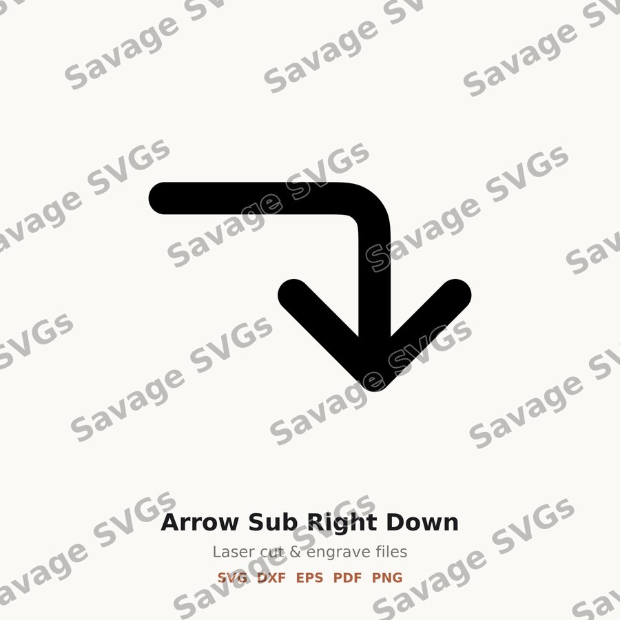 Arrow Sub Right Down