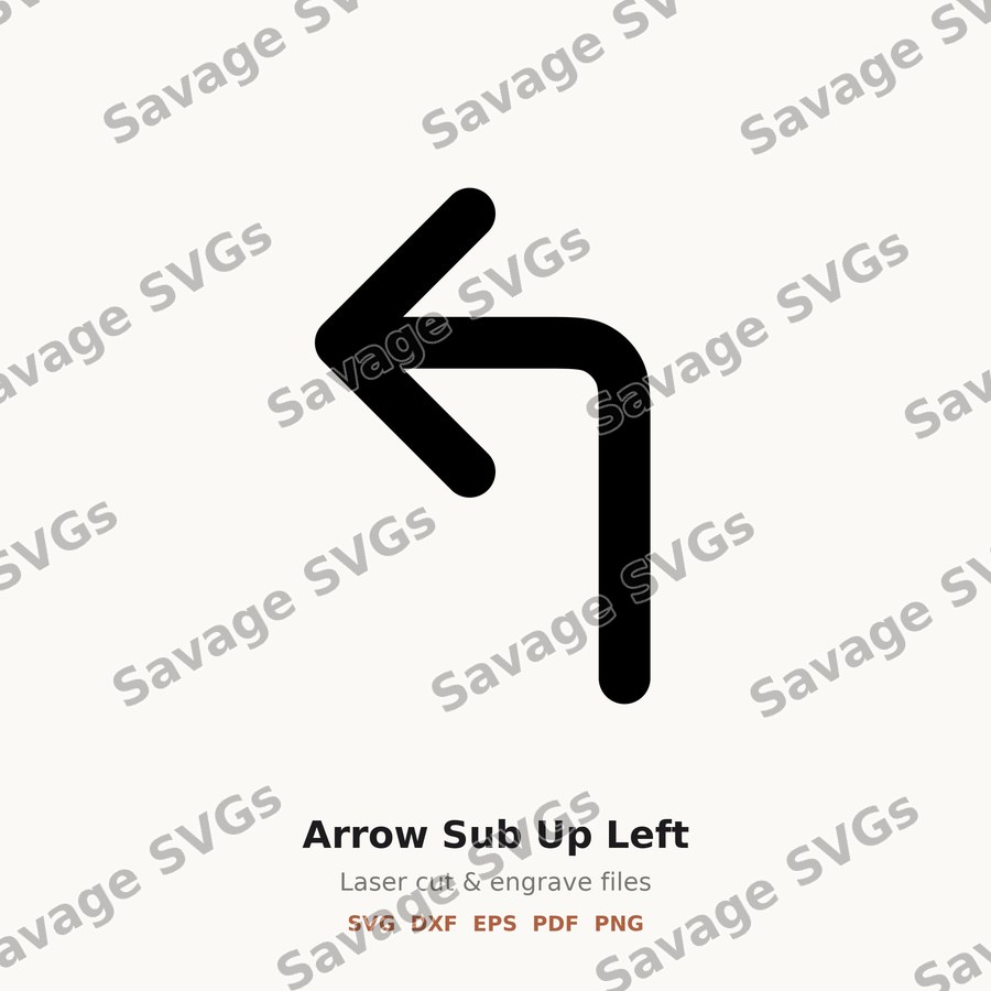 Arrow Sub Up Left