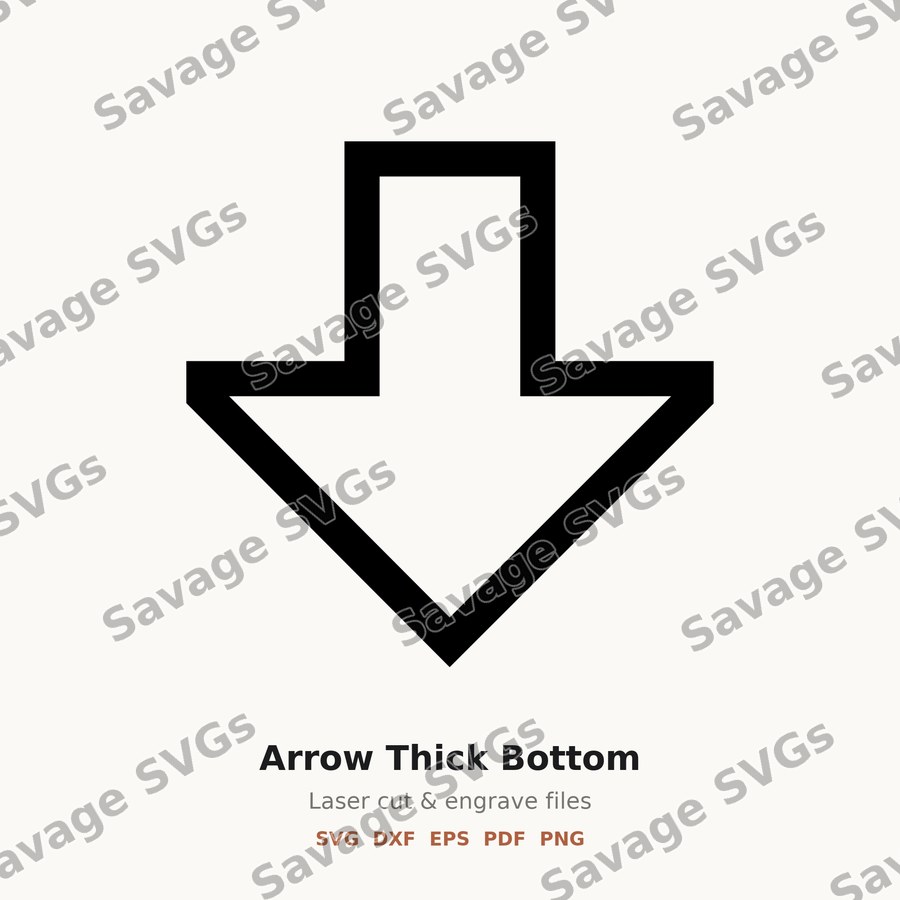 Arrow Thick Bottom