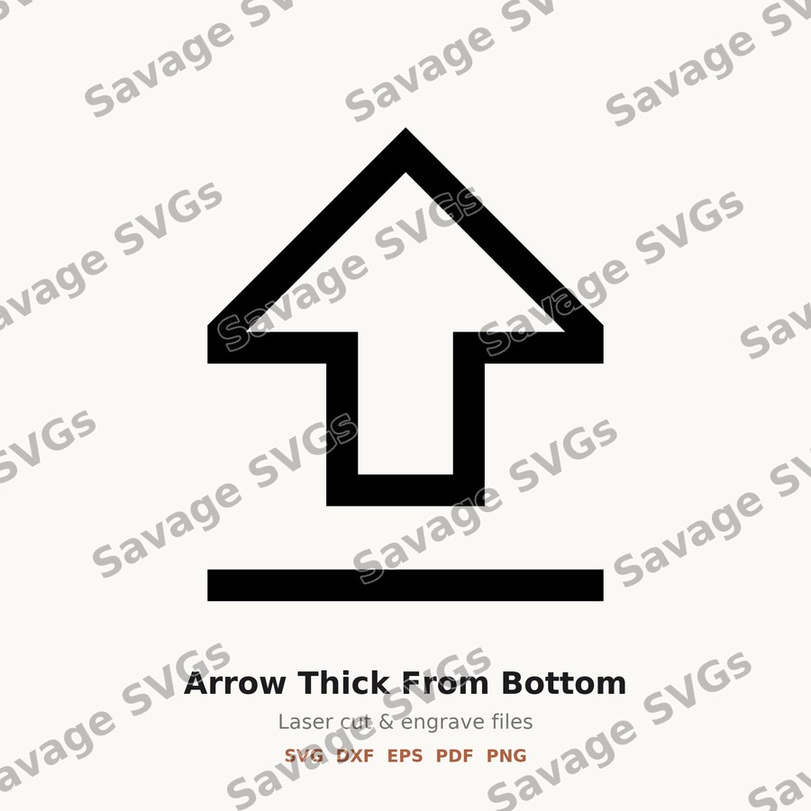Arrow Thick From Bottom