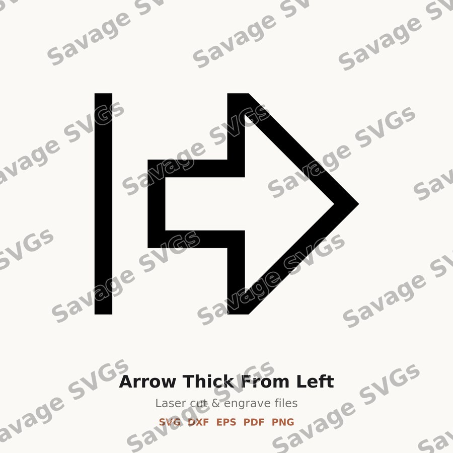 Arrow Thick From Left