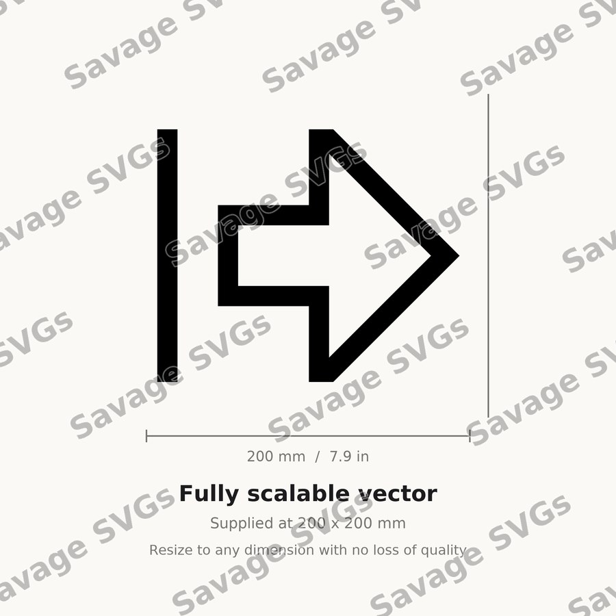 Arrow Thick From Left