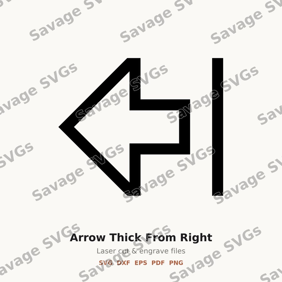 Arrow Thick From Right