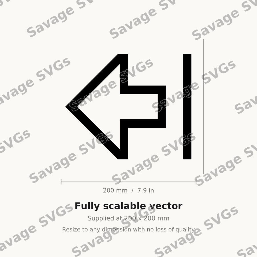 Arrow Thick From Right