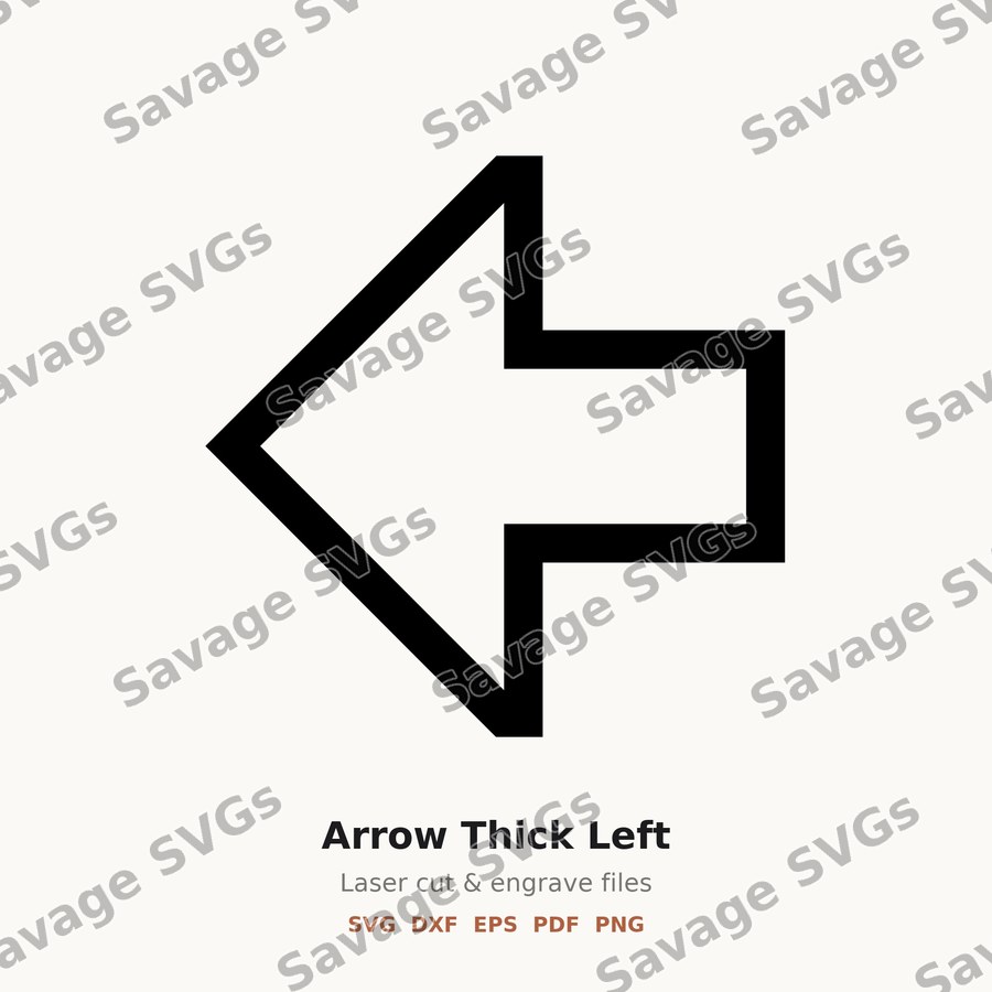 Arrow Thick Left