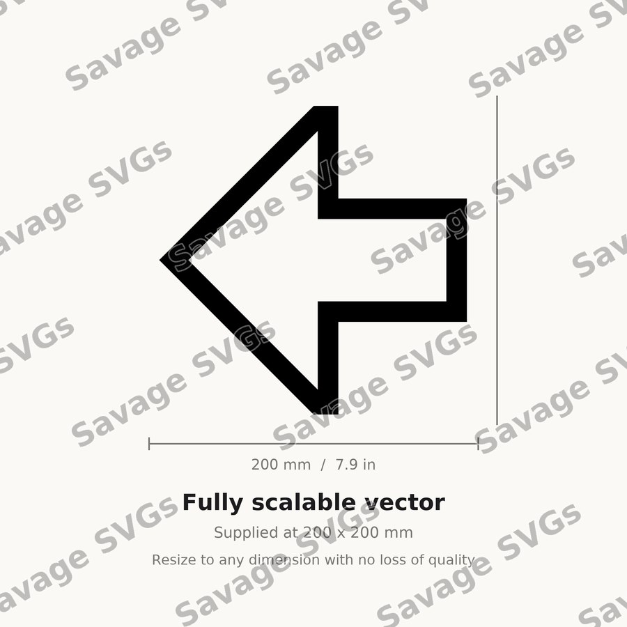 Arrow Thick Left