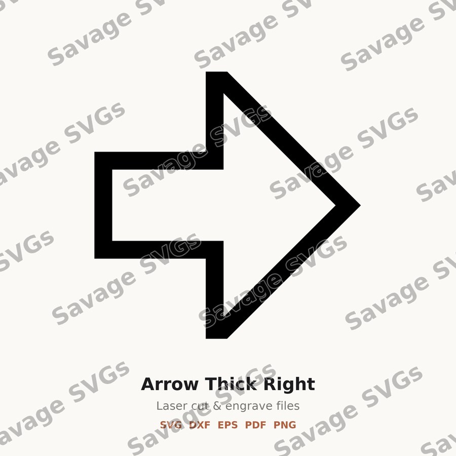 Arrow Thick Right