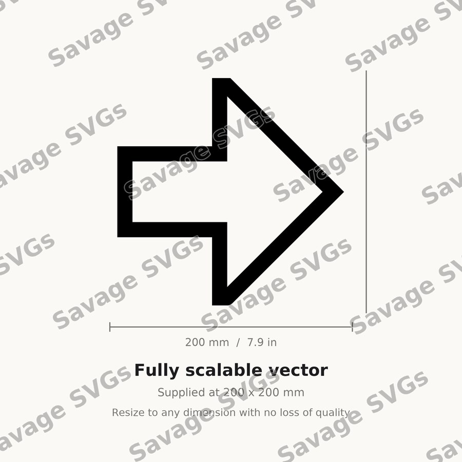 Arrow Thick Right