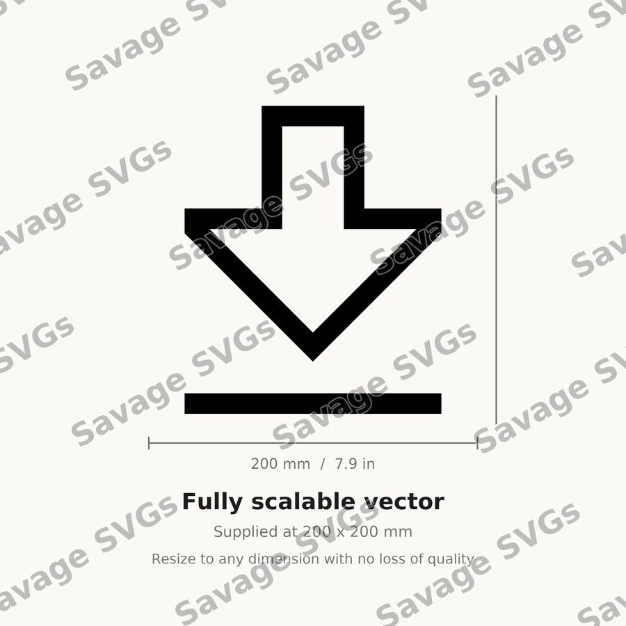 Arrow Thick To Bottom