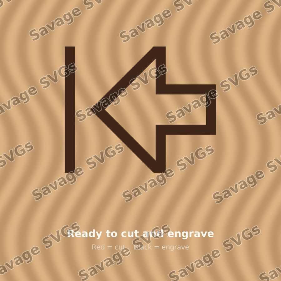 Arrow Thick To Left