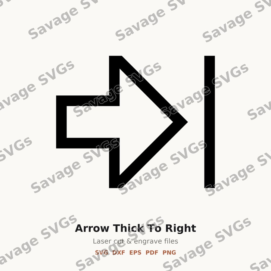 Arrow Thick To Right
