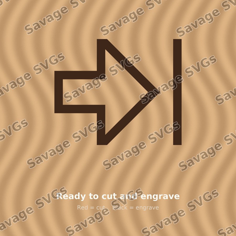 Arrow Thick To Right