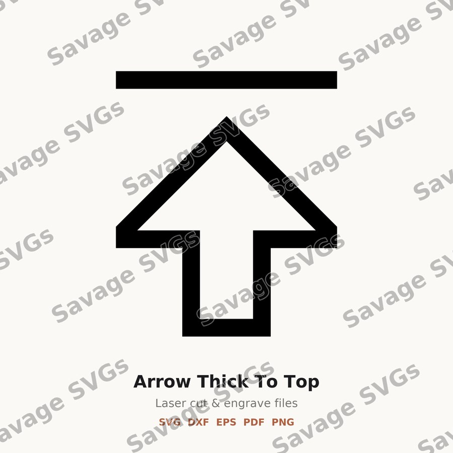 Arrow Thick To Top