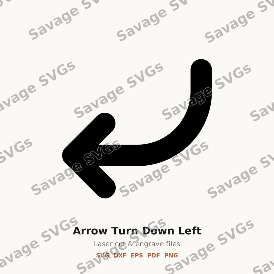 Arrow Turn Down Left